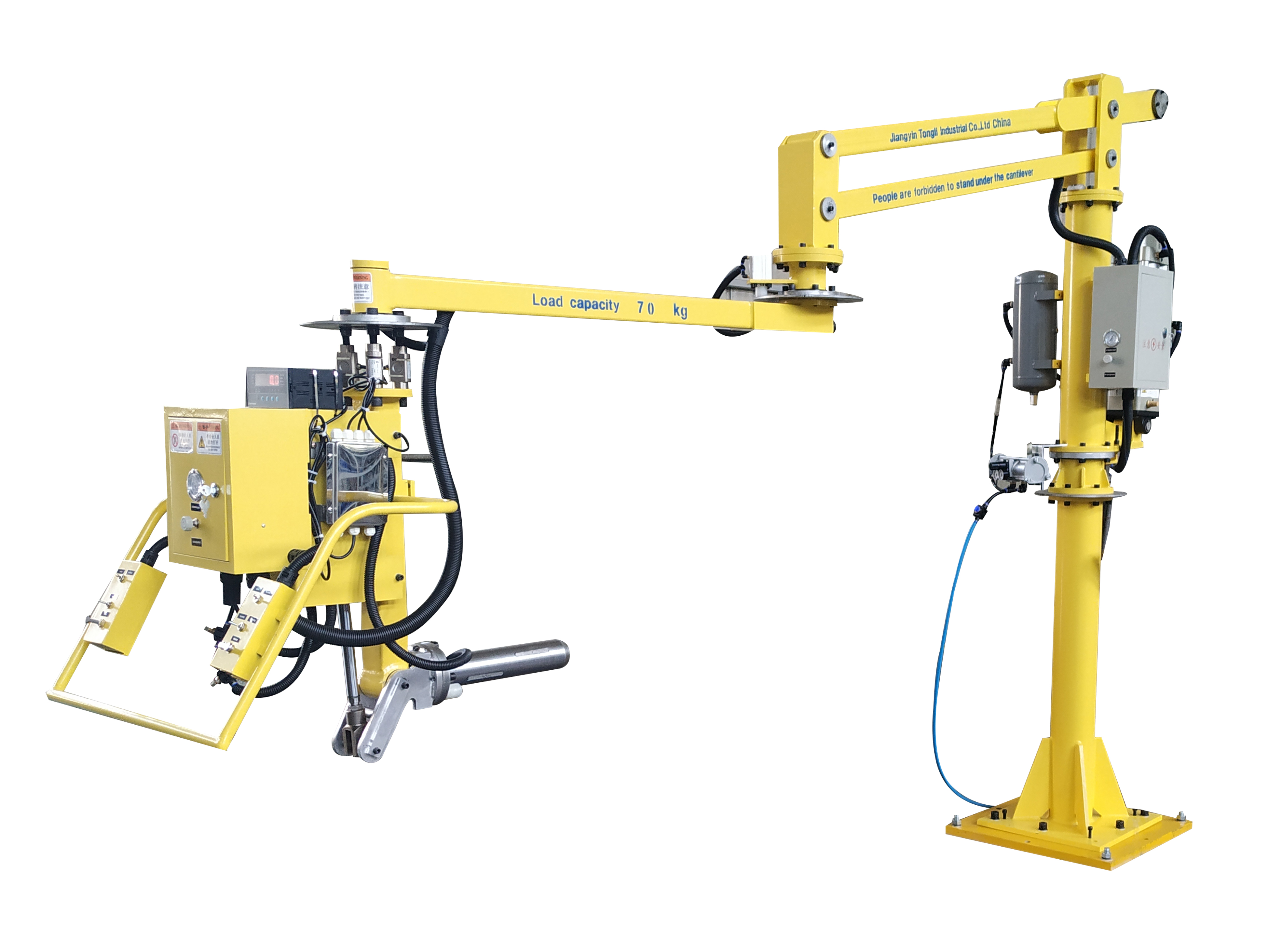 氣脹軸助力機(jī)械手膜卷插拔軸實(shí)操展示